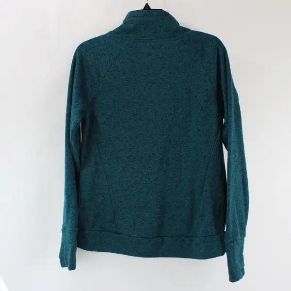 Tek Gear Women's Small Dark Teal Cowl Neck Pullover Sweater Kangaroo Pocket