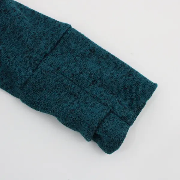 Tek Gear Women's Small Dark Teal Cowl Neck Pullover Sweater Kangaroo Pocket