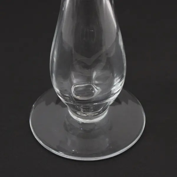 Vintage German Peill Flamingo Series Clear Glass Pedestal Bud Vase 8.5 inch
