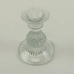 Waterford Glass Candlestick 4 in Faceted Flared Base