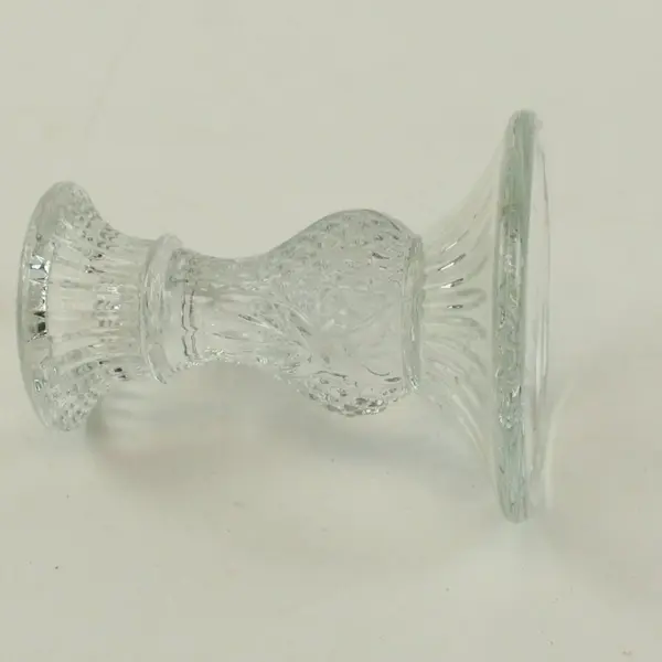 Waterford Glass Candlestick 4 in Faceted Flared Base