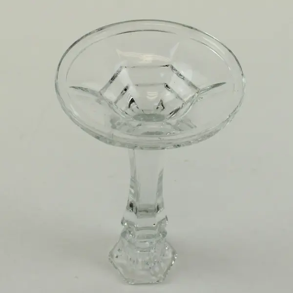 Waterford Glass Candlestick 4 in Faceted Flared Base