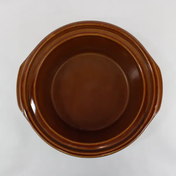 Rival Brown Stoneware Replacement Crock Pot Insert 256-762 12.5 x 11.5"
