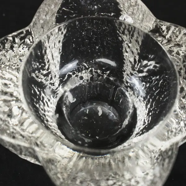 Clear Textured Glass Votive Tealight Candle Holder