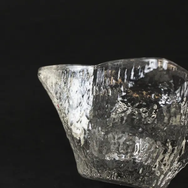 Clear Textured Glass Votive Tealight Candle Holder