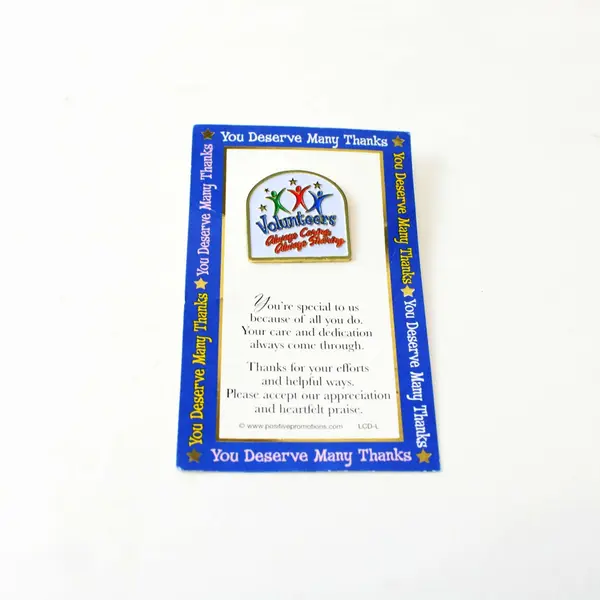 Positive Promotions Volunteer Appreciation Brooch Pin You Deserve Many Thanks