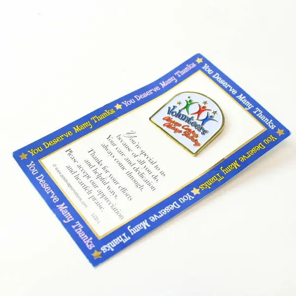 Positive Promotions Volunteer Appreciation Brooch Pin You Deserve Many Thanks