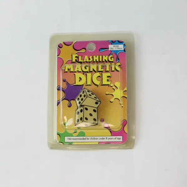 Vintage Oriental Trading Flashing Magnetic Dice Qty 1 Piece Novelty Gag Gift
