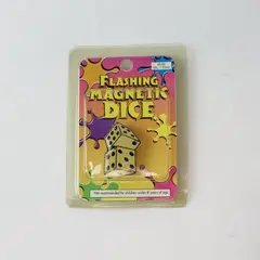 Vintage Oriental Trading Flashing Magnetic Dice Qty 1 Piece Novelty Gag Gift