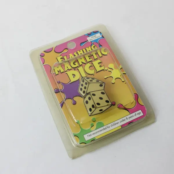 Vintage Oriental Trading Flashing Magnetic Dice Qty 1 Piece Novelty Gag Gift