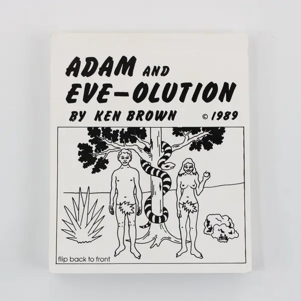 Adam and Eve-Olution by Ken Brown 1989 Illustrated Pamphlet Real Comet Press