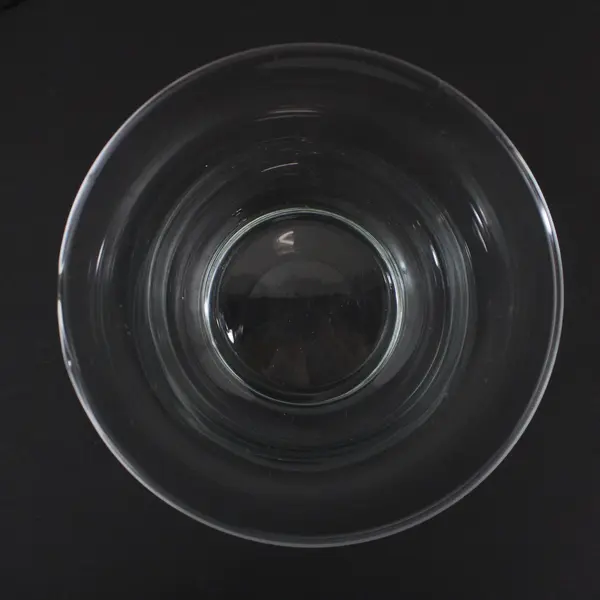 Clear Glass Hurricane Vase 6" Tall Flared Rim Candle Holder