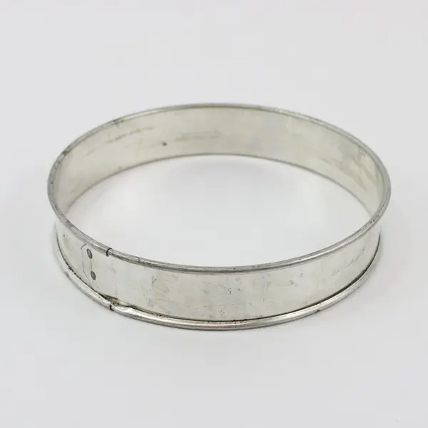 Lot of 4 Stainless Steel 6 Inch Cake Tart Rings Baking Molds