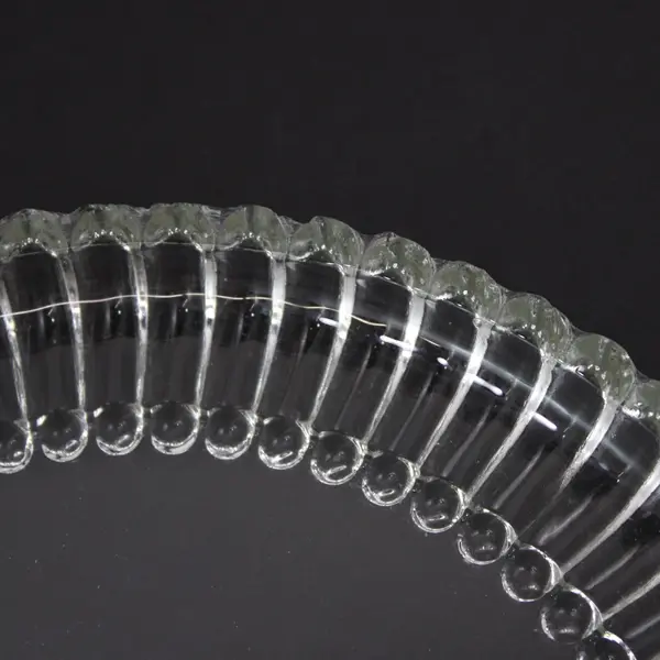 Jeannette Hobnail Clear Glass 8-Inch Round Tray With Handles
