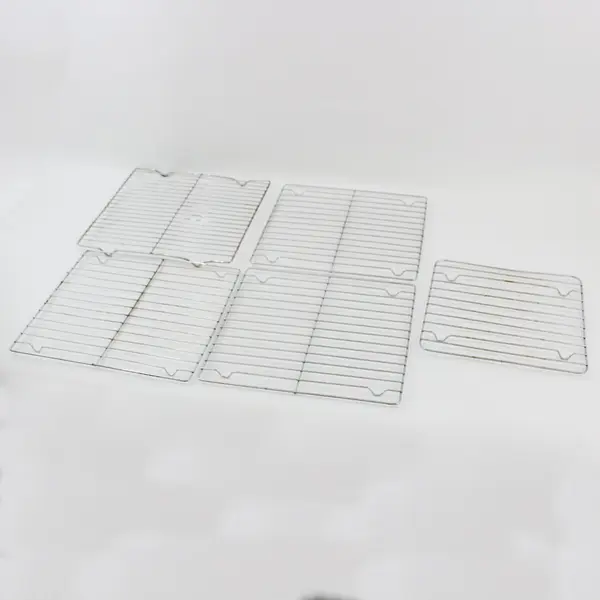 Lot of 5 Small Square Grill Baking & Cooling Racks 8.5 and 10 Inch FLAWED
