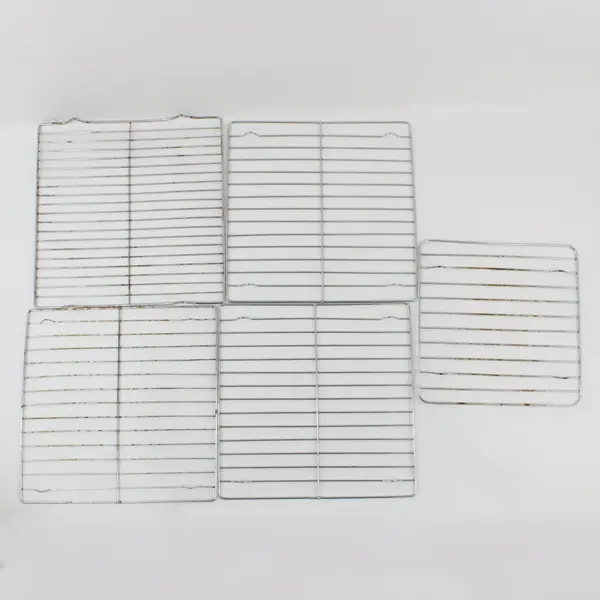Lot of 5 Small Square Grill Baking & Cooling Racks 8.5 and 10 Inch FLAWED