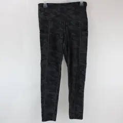 Tuff Athletics Women's Gray Camo High Rise Performance Leggings M