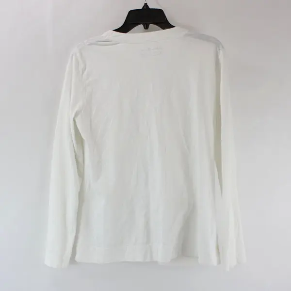 Eddie Bauer Outdoor Women's Cardigan Sweater Medium White Long Sleeve