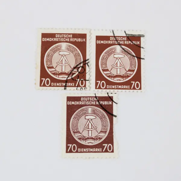 Lot of 6 1954 East Germany DDR CTO Dienstmarke Service Stamps