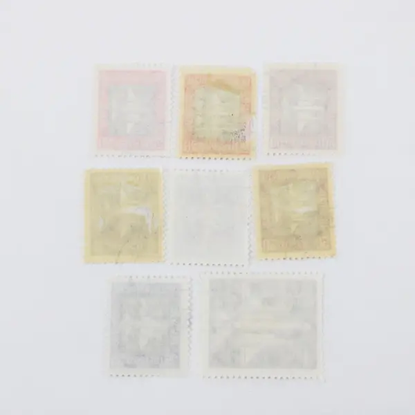Lot Of 8 Germany DDR 1957 Scott C1-C7 Airmail Stamp Set Cancelled