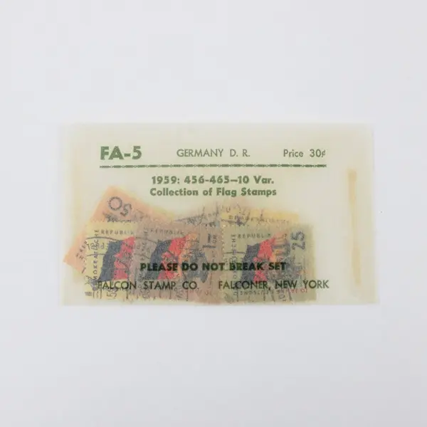 Set Of 10 Germany DDR 1959 10th Anniversary Flag Stamps Used SC #456-465