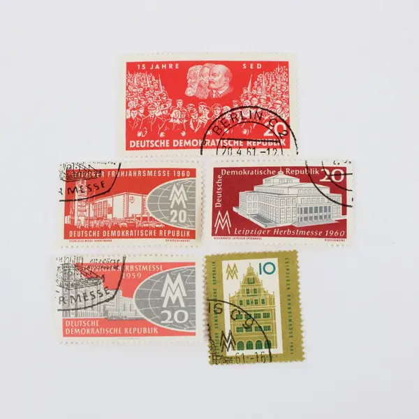 Lot of 10 Germany DDR Stamps 1959-1961 Used Jamestown Stamp Co. Packet