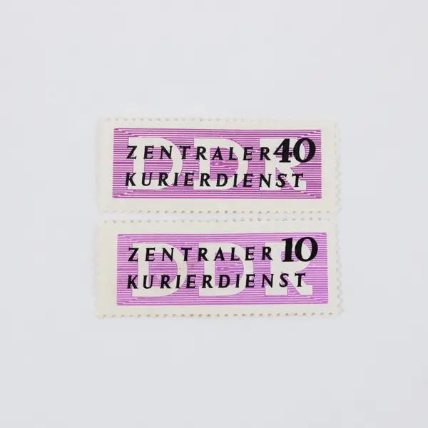 Germany DDR 1956 Zentraler Kurierdienst Official Stamps 10pf 40pf Pair, MH