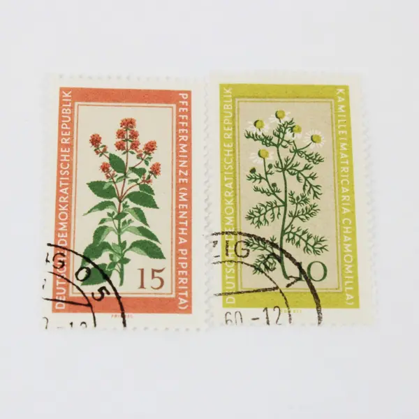 Set Of 4 East Germany DDR 1960 Medicinal Plants Used Stamps Scott #494-497
