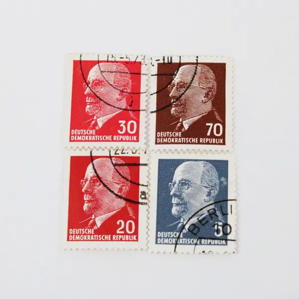 Germany DDR 1961 Walter Ulbricht 12-Stamp Canceled Set 5-80 Pfennig