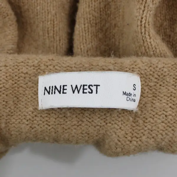 Nine West Women's Tan Beige Mock Neck Sweater Size Small