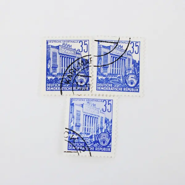 Lot of 9 DDR East Germany Architecture Postage Stamps Used
