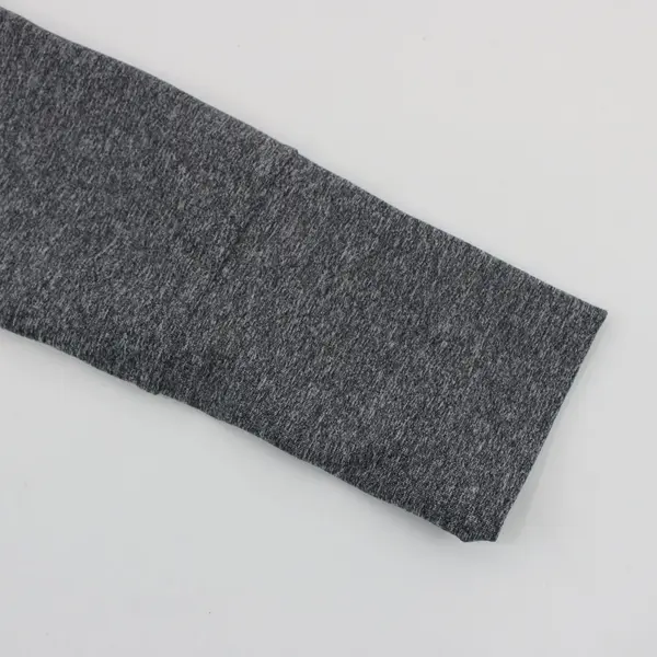 Unbranded Women's Dark Gray Space Dye Zip-Up Jacket Mock Neck Size M