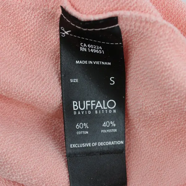 Buffalo David Bitton Women's Coral Pink Crew Neck Sweater Small