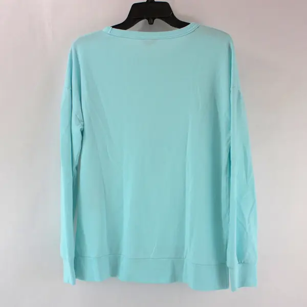 Buffalo David Bitton Women's Light Blue Crew Neck Sweater Small