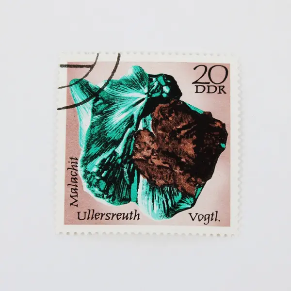 Lot of 5 1972 DDR Germany Mineral Stamps Used 5 10 20 25 35 Pfennig