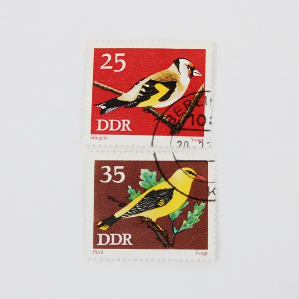 Lot Of 10 DDR Germany 1973 Protected Birds Postage Stamps Used