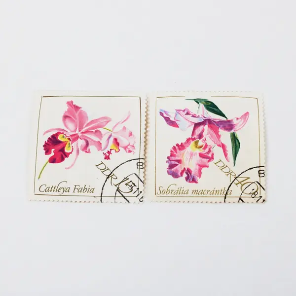Lot of 5 Germany DDR 1968 Orchids Used Postage Stamps
