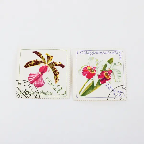 Lot of 5 Germany DDR 1968 Orchids Used Postage Stamps