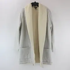 Eddie Bauer Women's Sherpa Lined Cardigan Sweatshirt Gray Size M
