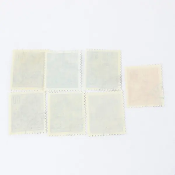 Lot Of 7 East Germany DDR 1955 Stamps Used Cancelled 10/40/60/80pf