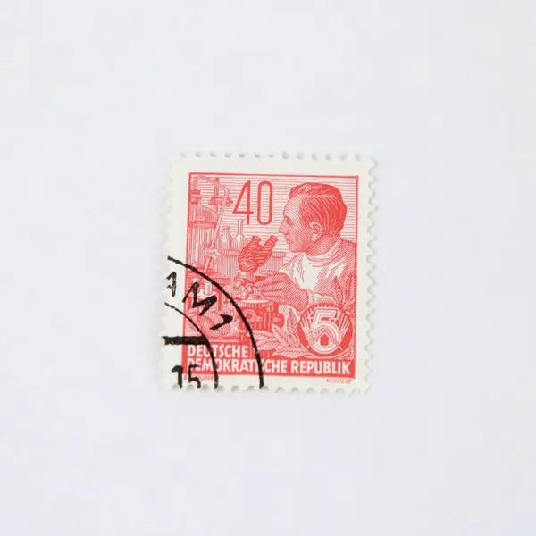 Lot Of 7 East Germany DDR 1955 Stamps Used Cancelled 10/40/60/80pf