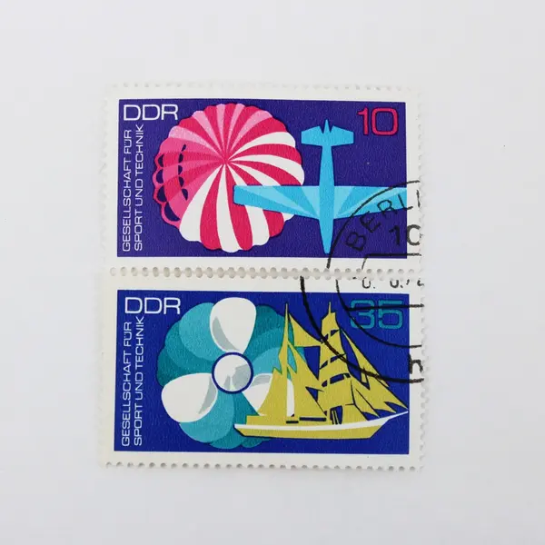 Lot of 4 Germany DDR 1972 Society for Sport & Technology Stamps #1388-90, 1392 
