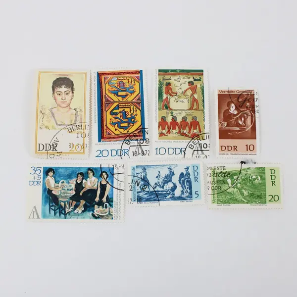Lot Of 7 East Germany DDR 1967-1972 Paintings Used Canceled Stamps 