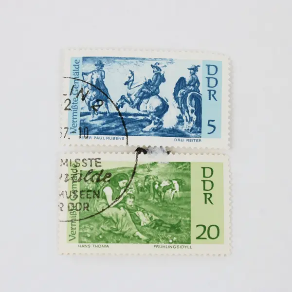 Lot Of 7 East Germany DDR 1967-1972 Paintings Used Canceled Stamps 