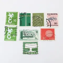Lot Of 8 Germany Bundespost Europa CEPT Stamps Used Canceled