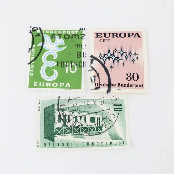 Lot Of 8 Germany Bundespost Europa CEPT Stamps Used Canceled