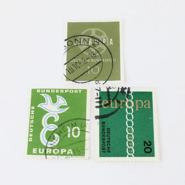 Lot Of 8 Germany Bundespost Europa CEPT Stamps Used Canceled