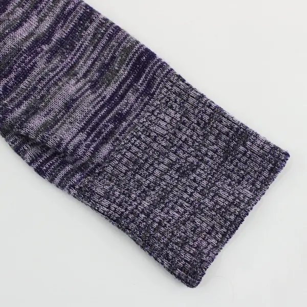 BCX Women's Purple Knit Cowl Neck Sweater 3/4 Sleeve Medium