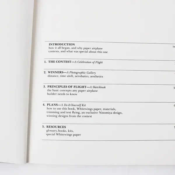 The Paper Airplane Book Official Book Second Great International Contest 1985 PB