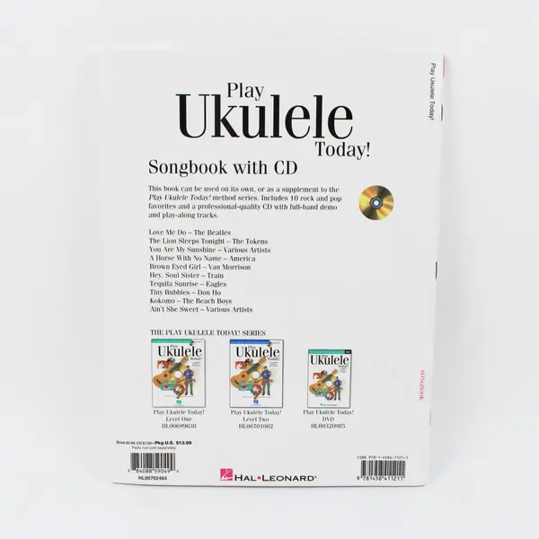 Hal Leonard Play Ukulele Today! Songbook Chris Kringel CD Full-Band Backing